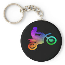 Motocross Dirt Bike Adventure Keychain