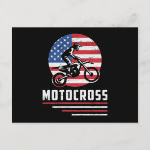 Motocross Dirt Bike Biker Motorcycle Funny Gift Postcard
