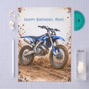 Motocross Dirt Bike Boy’s Birthday Party Tissue Paper