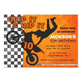 motocross invitations amp announcements zazzle com au motocross birthday invitations