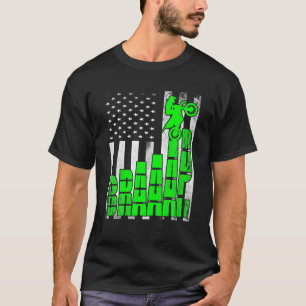 Motocross Dirt Bike Braaap USA Flag Motorcycle End T-Shirt