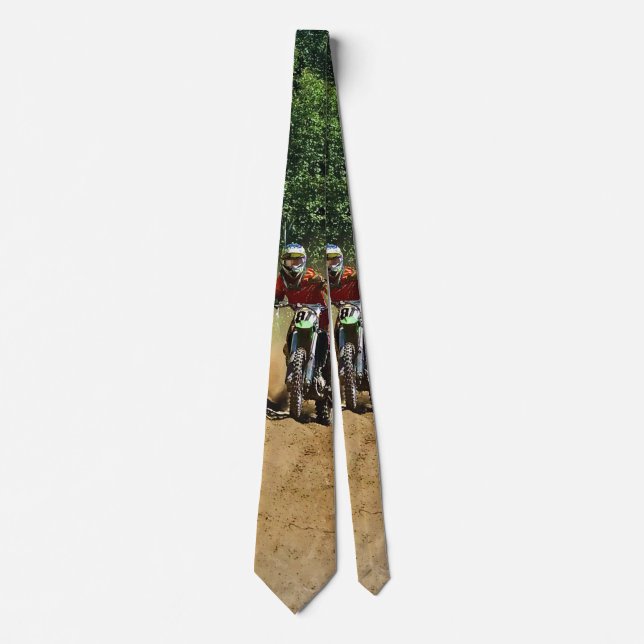 Motocross Dirt-Bike Champion Race Tie (Front)