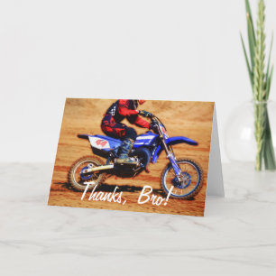 Motocross Dirt-Bike Champion Racer 4 Thank You Card