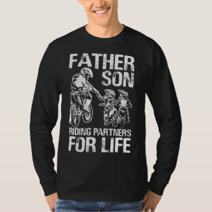 Motocross Dirt Bike Father Son Matching Dad T-Shirt