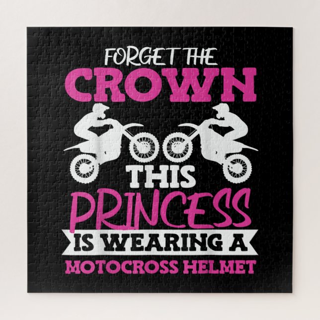 Motocross Dirt Bike Girl Jigsaw Puzzle (Vertical)