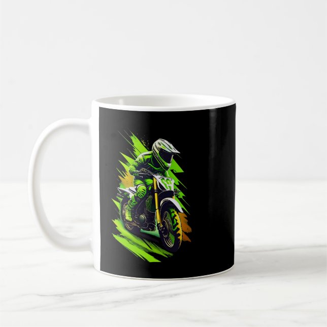 Motocross Dirt Bike Motocross Dirtbike Enduro kids Coffee Mug (Left)