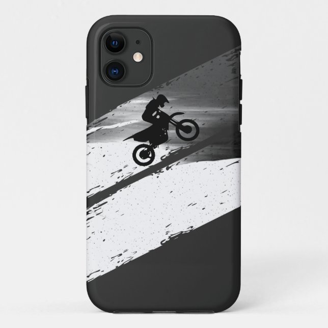 motocross dirt bike motorcycle rider jumping dunes Case-Mate iPhone case (Back)