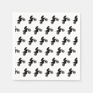 Motocross Dirt Bike Paper Napkin