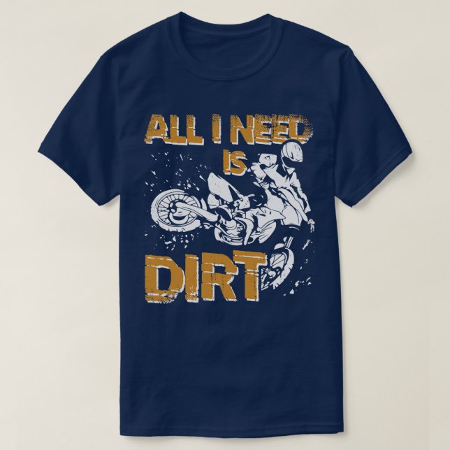 Motocross Dirt Bike Racing Enduro Race Gift  T-Shirt (Design Front)