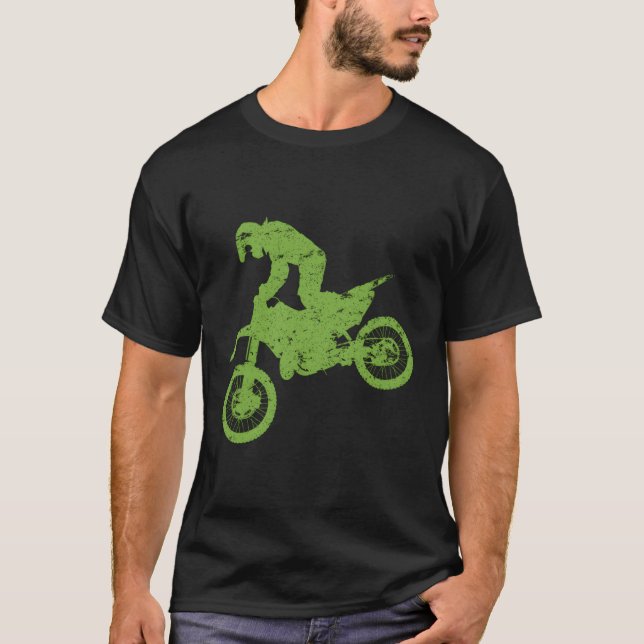 Motocross Dirt Bike Racing Motorcycle Gift Boys Me T-Shirt (Front)