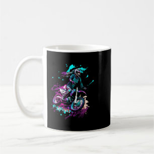 Motocross Dirt Bike Rider Mud Splash Girl Woman Coffee Mug