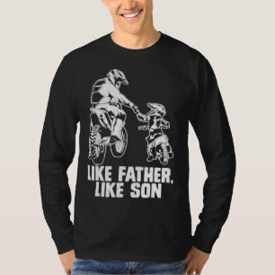 Motocross Dirtbike Racing Father Son Bike Dad Gift T-Shirt