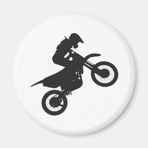 Motocross driver - Choose background color Magnet