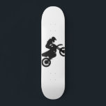 Motocross driver - Choose background colour Skateboard<br><div class="desc">motocross motorcycle motorbike man,  motor motorcross rider dirt , bike silhouette sport racer , power speed action freedom,  competition race extreme helmet , games riding illustration championship,  silhouettes offroad flying gear,  moto jump black cross,  victory jumping motocross motorcycle , motorbike man motor motorcross</div>