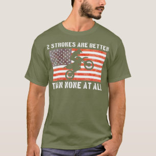 Motocross Enduro Dirt Bike Riders American Flag T-Shirt