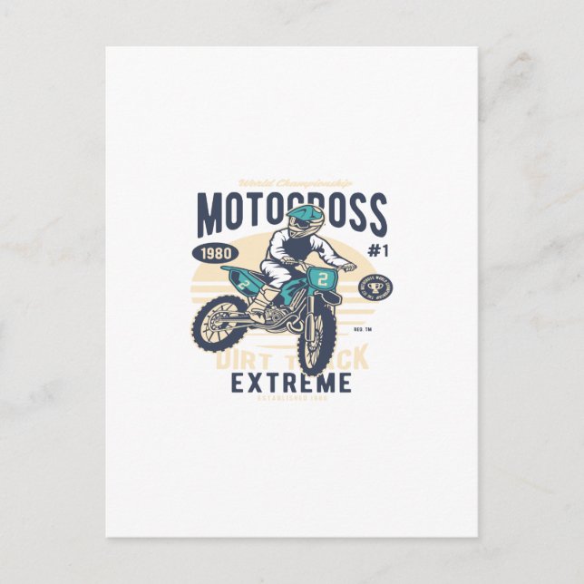 Motocross Extreme Dirt Track Postcard (Front)