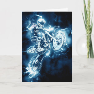 Motocross extreme sport card