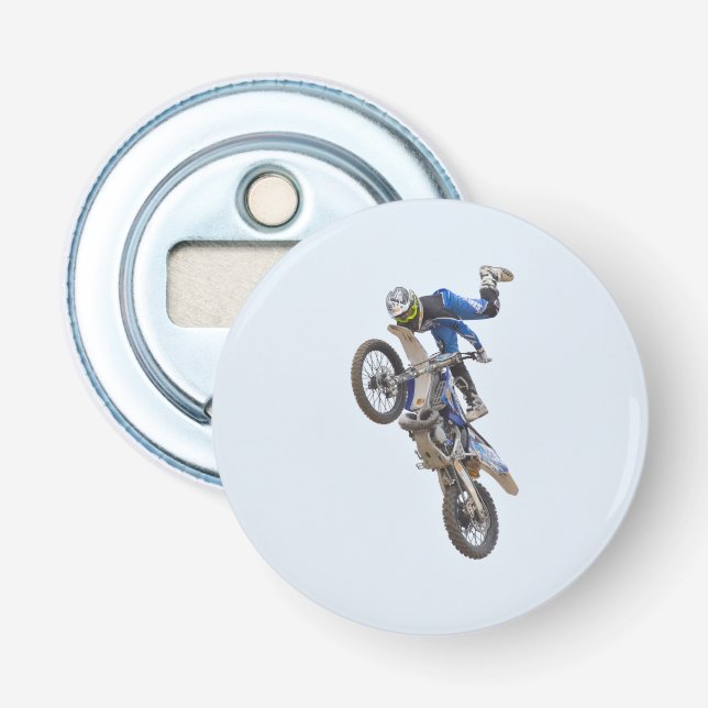 Motocross Extreme Tricks Bottle Opener (Front)
