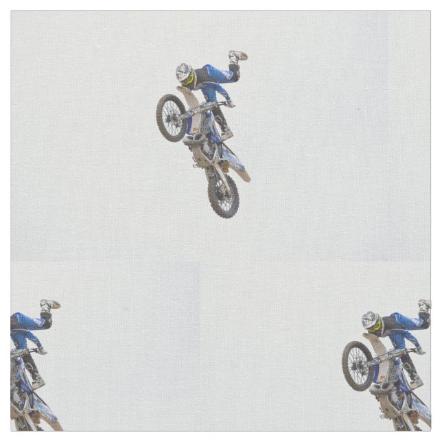 Motocross Extreme Tricks Fabric (Close Up)
