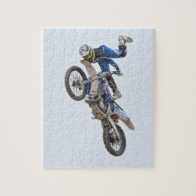 Motocross Extreme Tricks Jigsaw Puzzle (Vertical)