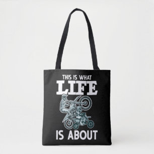 Motocross Family Father Son Dirt Bike Tote Bag