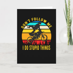 Motocross funny Motorcycle Dirt Bike Card