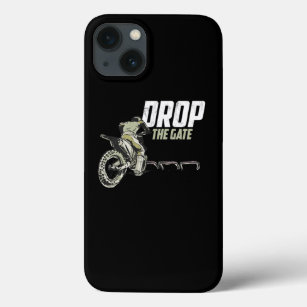 Motocross Graphic Dirt Bike Drop The Gate Design B iPhone 13 Case