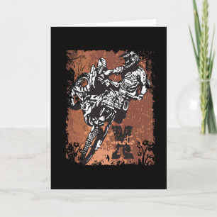 Motocross Grunge Card