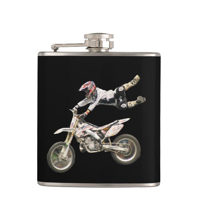 motocross hip flask (Front)