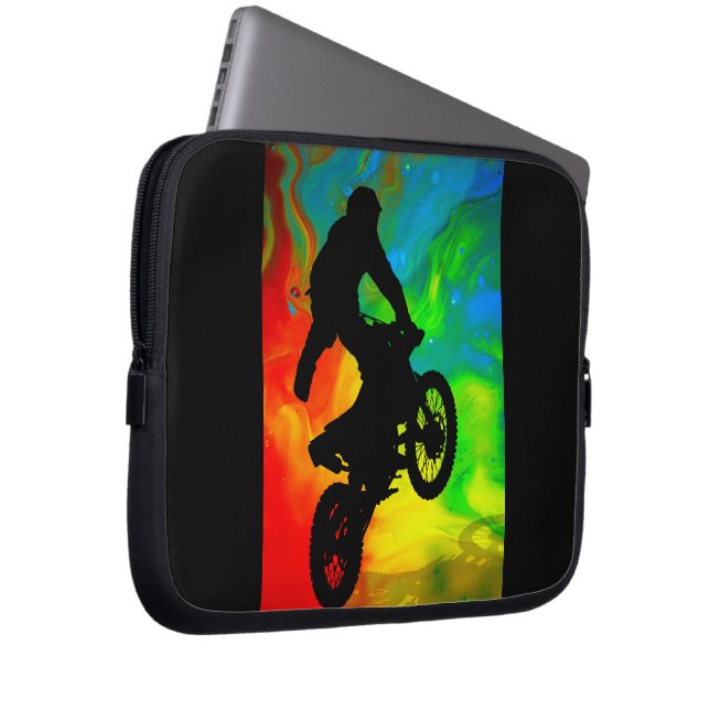 Motocross in a Solar Meltdown Laptop Sleeve (Front Right)