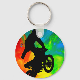 Motocross in Solar meltdown Key Ring