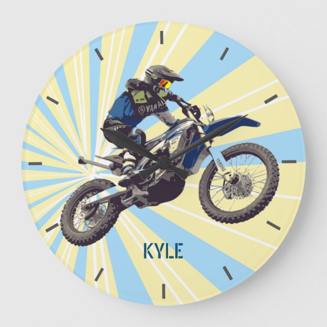 Motocross Large Clock (Front)