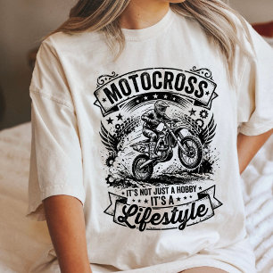 Motocross Lifestyle Dirt Bike Rider Jumping Tri-Blend Shirt