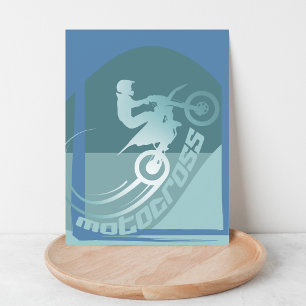 Motocross moto cross dirtbike moto-x Postcard