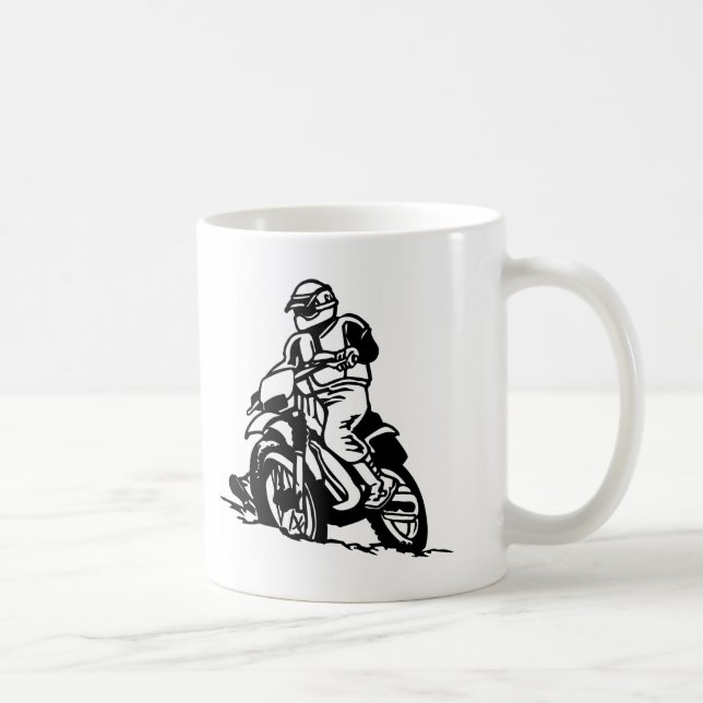 Motocross Motorcycle Coffee Mug (Right)