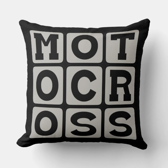 Motocross, Motorcycle Sport Cushion (Front)