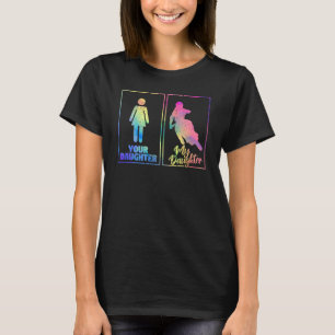 Motocross Mum Dad Parents Your Daughter My Daughte T-Shirt