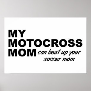 Motocross Mum Funny Poster