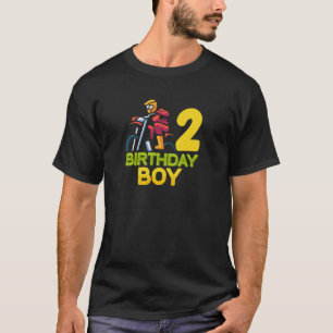 Motocross MX 2nd Birthday Party Dirt Bike 2 Year O T-Shirt