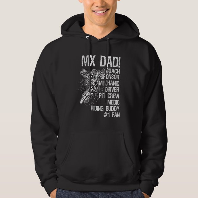 Motocross Mx Dad Hoodie (Front)