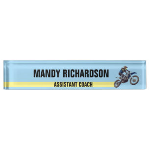 Motocross Nameplate