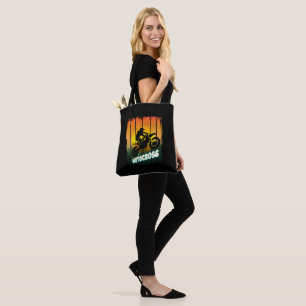 Motocross nature riding motorcycle sports rider tote bag