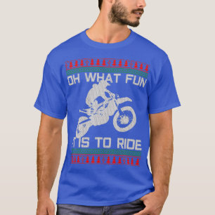 Motocross Of What Fun Ugly Christmas Enduro T-Shirt