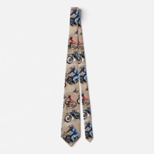 Motocross off-road art tie