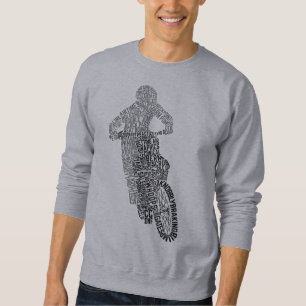 Motocross Off Road Motorcycle Word Art Sweatshirt