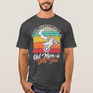 Motocross Old man Rider Vintage Funny Dirt Bike T-Shirt