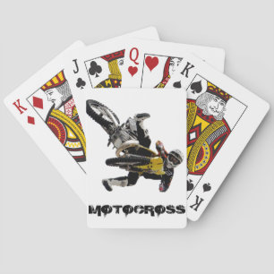 Motocross Playing card, Copyright Karen J Williams Cards