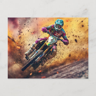 Motocross Postcard