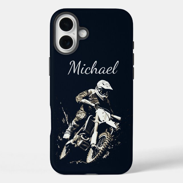 Motocross Quote Sport Motorcycle Racing  Customise Case-Mate iPhone Case (Back)