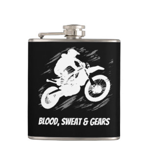 Motocross Quote Sport Motorcycle Racing Quote Hip Flask